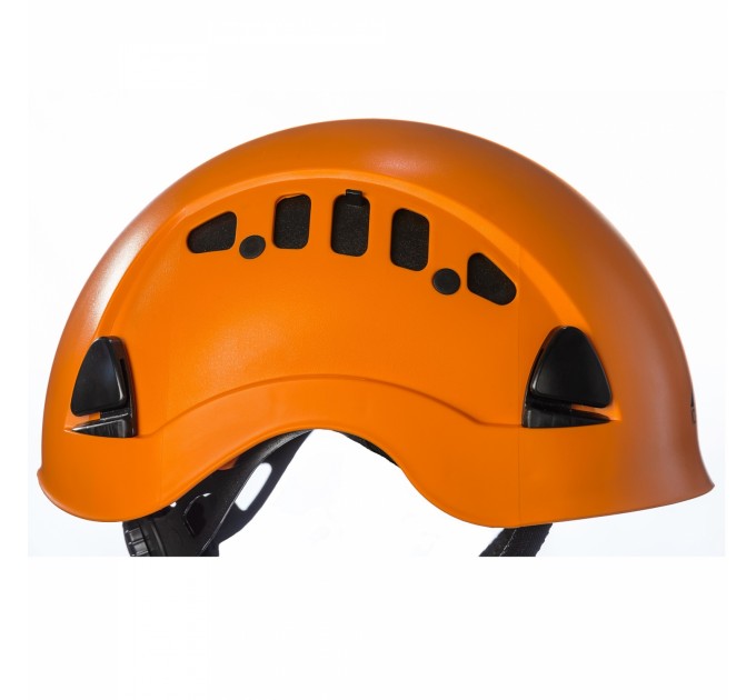 Каска защитная с вентиляционными отверстиями Оранжевая